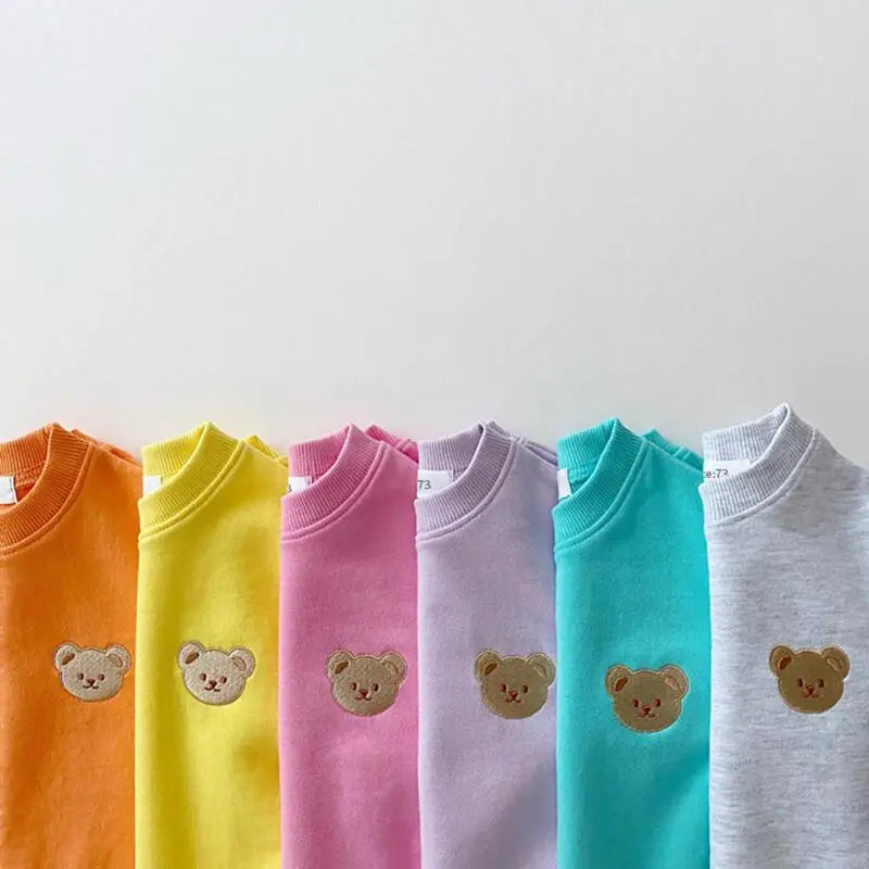 Sweatshirt with Romper Closure with Bear Multivariant-4