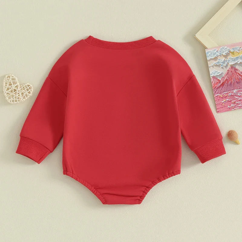 Sweatshirt with Romper Closure "Lover Boy"-3