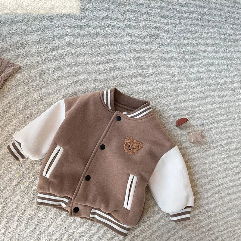 Varsity Jacket with Bear for Children-2