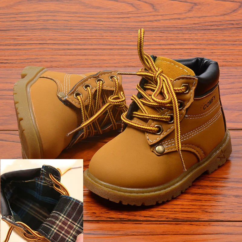 Lug-Soled Boots with Laces for Children Multivariant-5