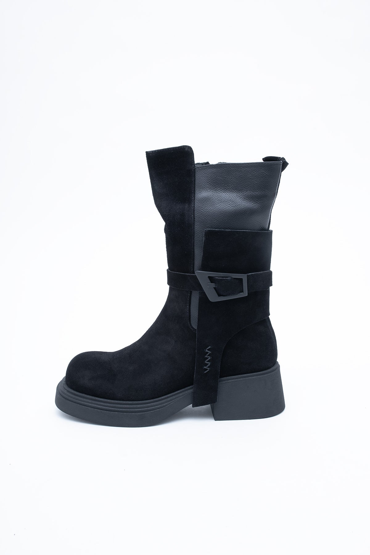 Bottes en daim avec boucle