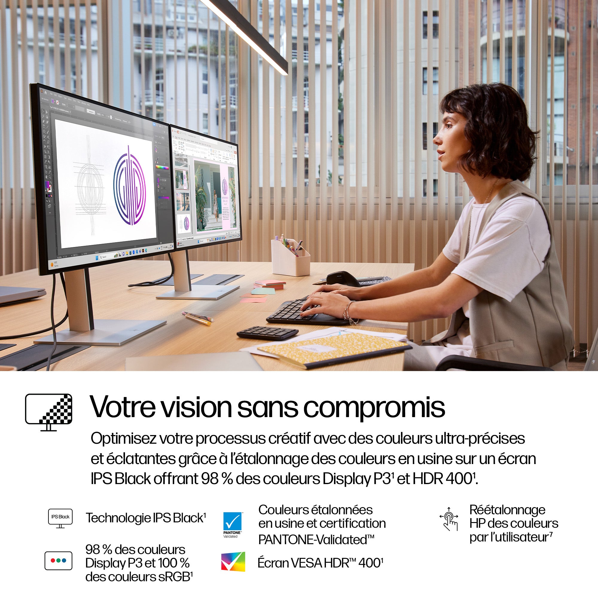 HP Series 7 Pro Écran QHD Thunderbolt 4 27 pouces - 727pu Sans PVC
