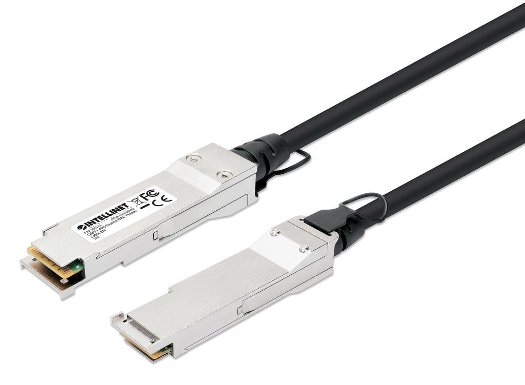Intellinet 508513 câble InfiniBand et à fibres optiques 2 m QSFP+ Noir, Argent