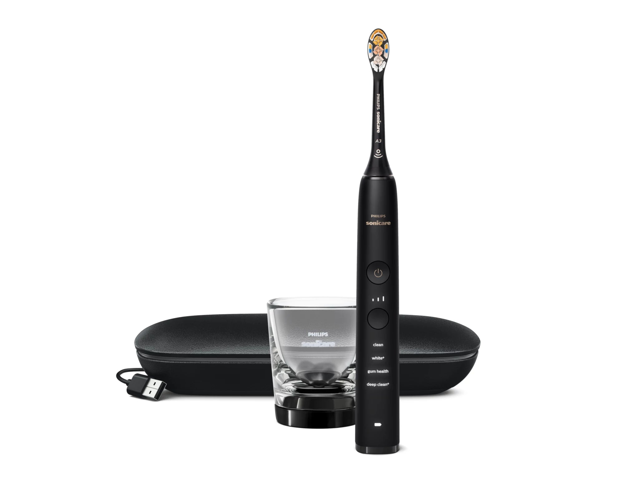 Philips HX9911/17 brosse à dents électrique Adulte Brosse à dents à ultrasons Noir