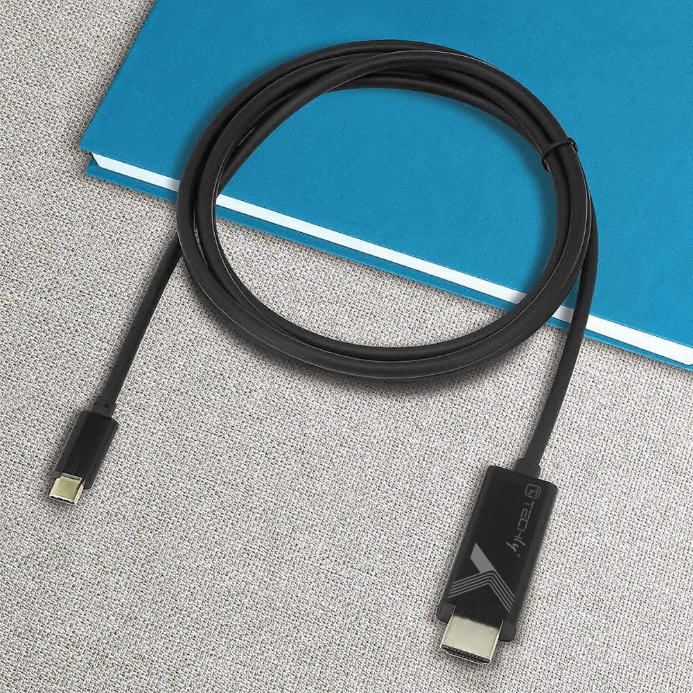 Techly IADAP USBC-HDMI2TY adaptateur graphique USB 3840 x 2160 pixels Noir - vue 2