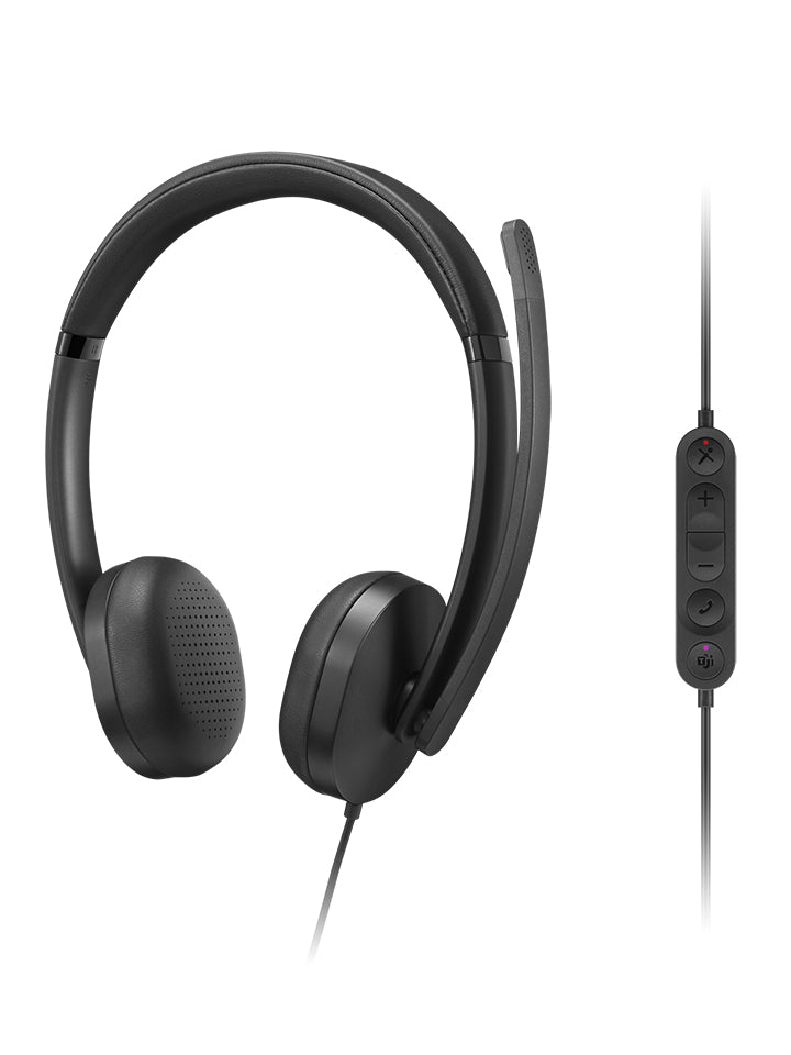 Lenovo VoIP Headset 5000 Casque Avec fil Arceau Bureau/Centre d'appels USB Type-C Noir - vue 5