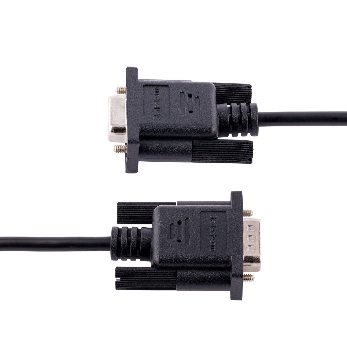 StarTech.com Câble Série RS232 Null Modem 3m DB9 Mâle Femelle, Blindage Al-Mylar, Noir