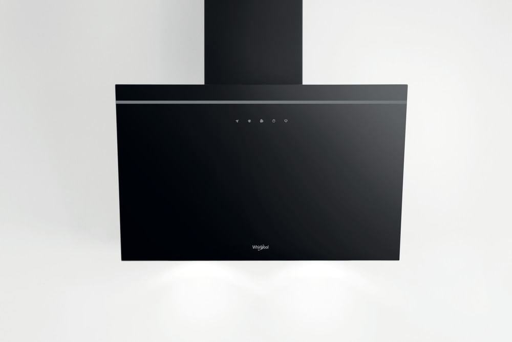 Whirlpool AKR 62F LT K Montée au mur Noir 650 m³/h