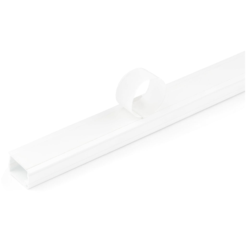 StarTech.com Chemin de Câbles PVC avec Couvercle et Ruban Adhésif, 19mm x 13mm, 2m, Homologué UL
