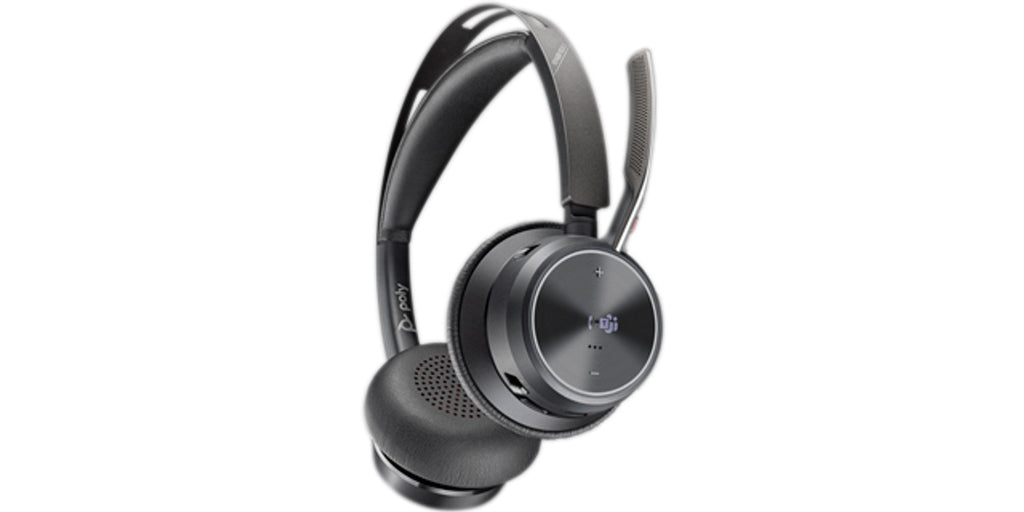 HP Poly Micro-casque Poly Voyager Focus 2 USB-C-C certifié Microsoft Teams + adaptateur USB-C/A +base de chargement