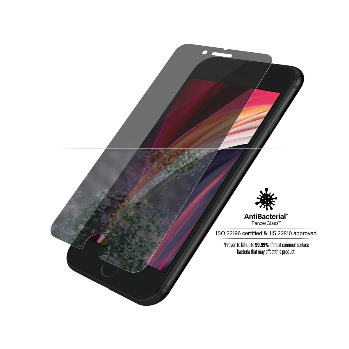 PanzerGlass Protection d'Écran de Confidentialité pour iPhone SE (2020/2022), 8, 7, 6, 6s, Standard Fit