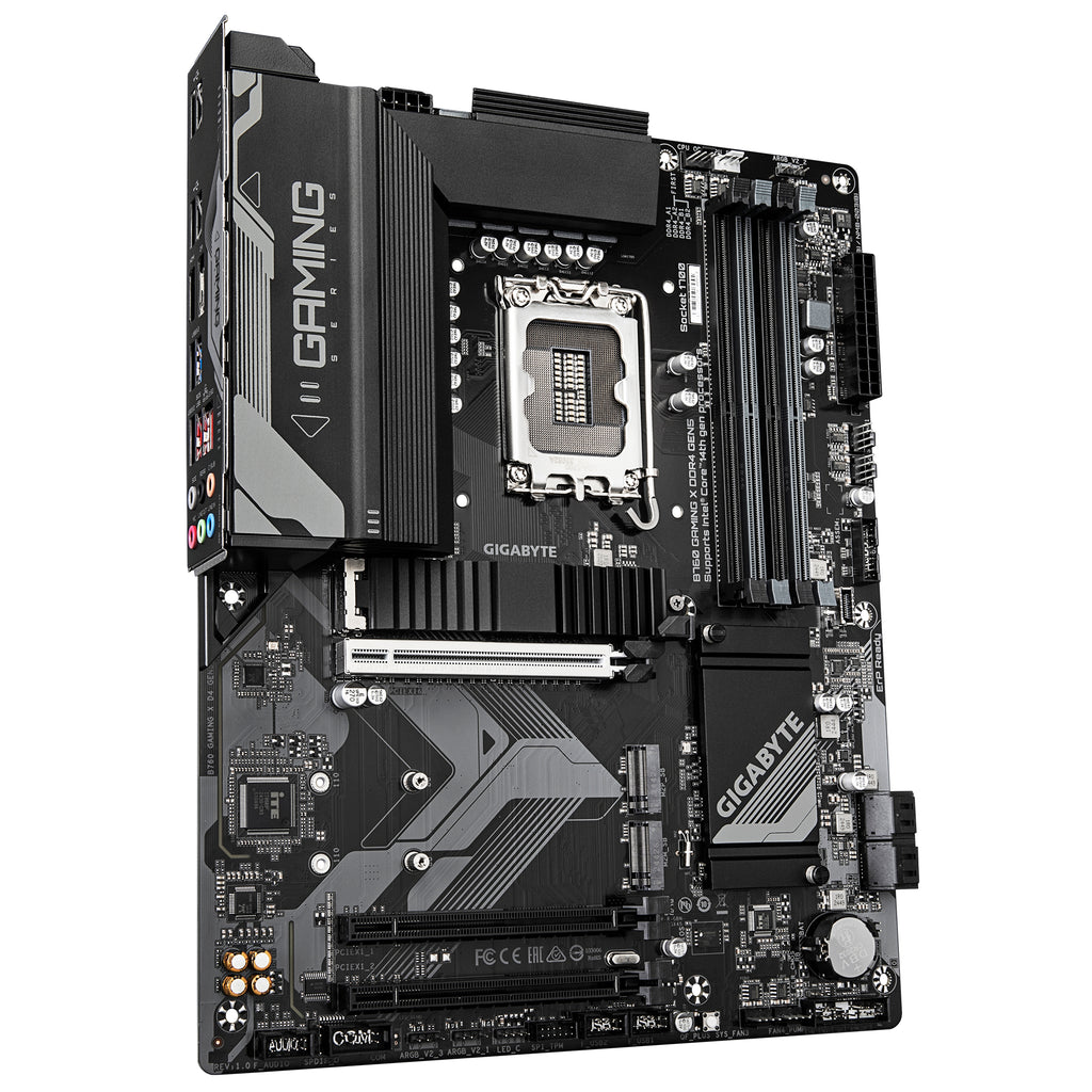 GIGABYTE B760 GAMING X DDR4 GEN5 Carte Mère – Prend en charge les processeurs Intel Core 14ᵉ génération, VRM 8+1+1 phases, jusqu’à 5333 MHz DDR4 (OC), 3xPCIe 4.0 M.2, LAN 2.5GbE, USB 3.2 Gen 2
