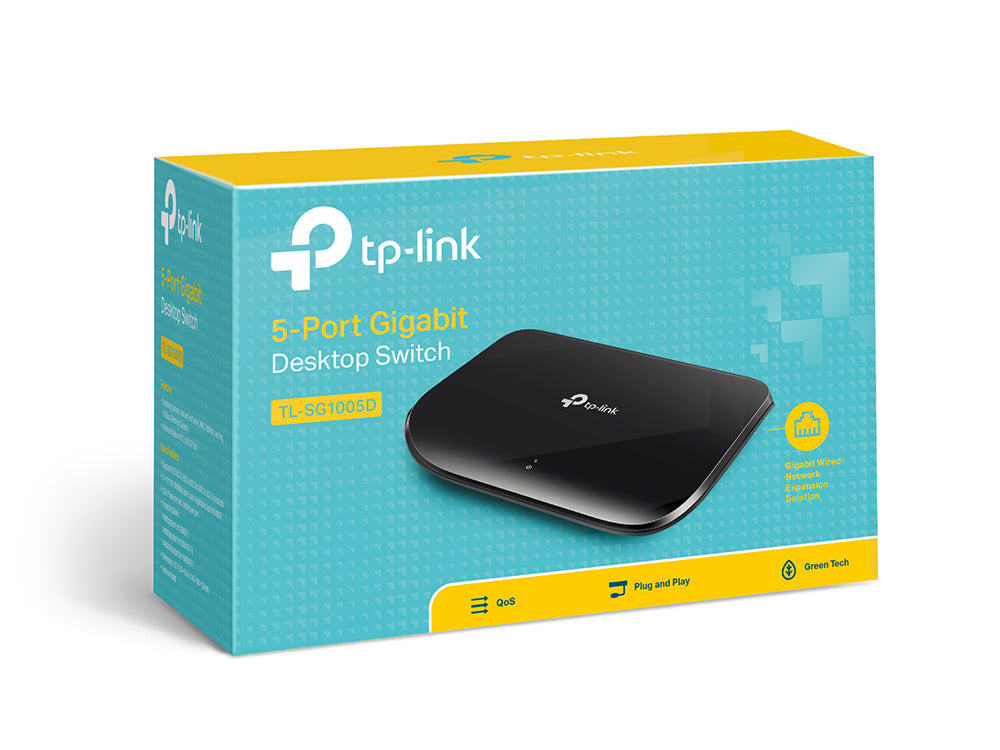 TP-Link TL-SG1005D commutateur réseau Non-géré Gigabit Ethernet (10/100/1000) Noir