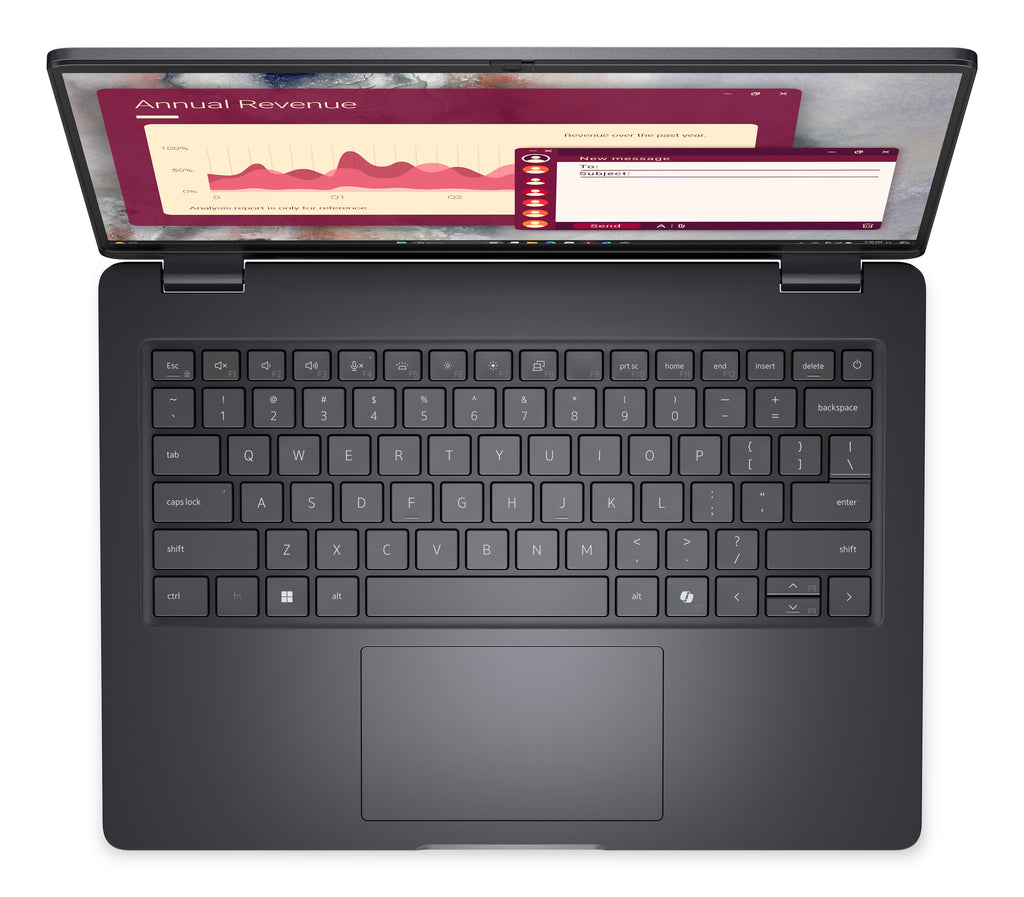 DELL Pro 14 PC14250 Intel Core 5 120U Ordinateur portable 35,6 cm (14") Full HD+ 16 Go DDR5-SDRAM 512 Go SSD Wi-Fi 6E (802.11ax) Windows 11 Pro US International Noir