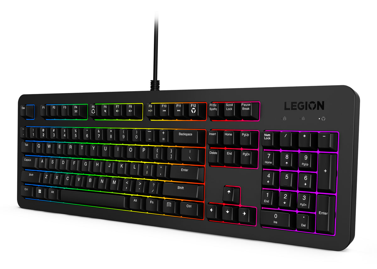 Lenovo Legion K310 RGB Tastatur Membran 5 zone RGB Kablet Amk. engelsk - vue 3