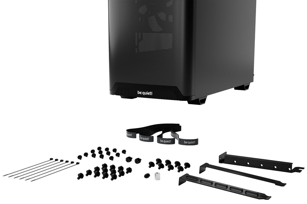 be quiet! Pure Base 501 Noir | Boîtier PC vitré , Mini ATX / Micro ATX / ATX, 2 ventilateurs Pure Wings 3 140 mm PWM