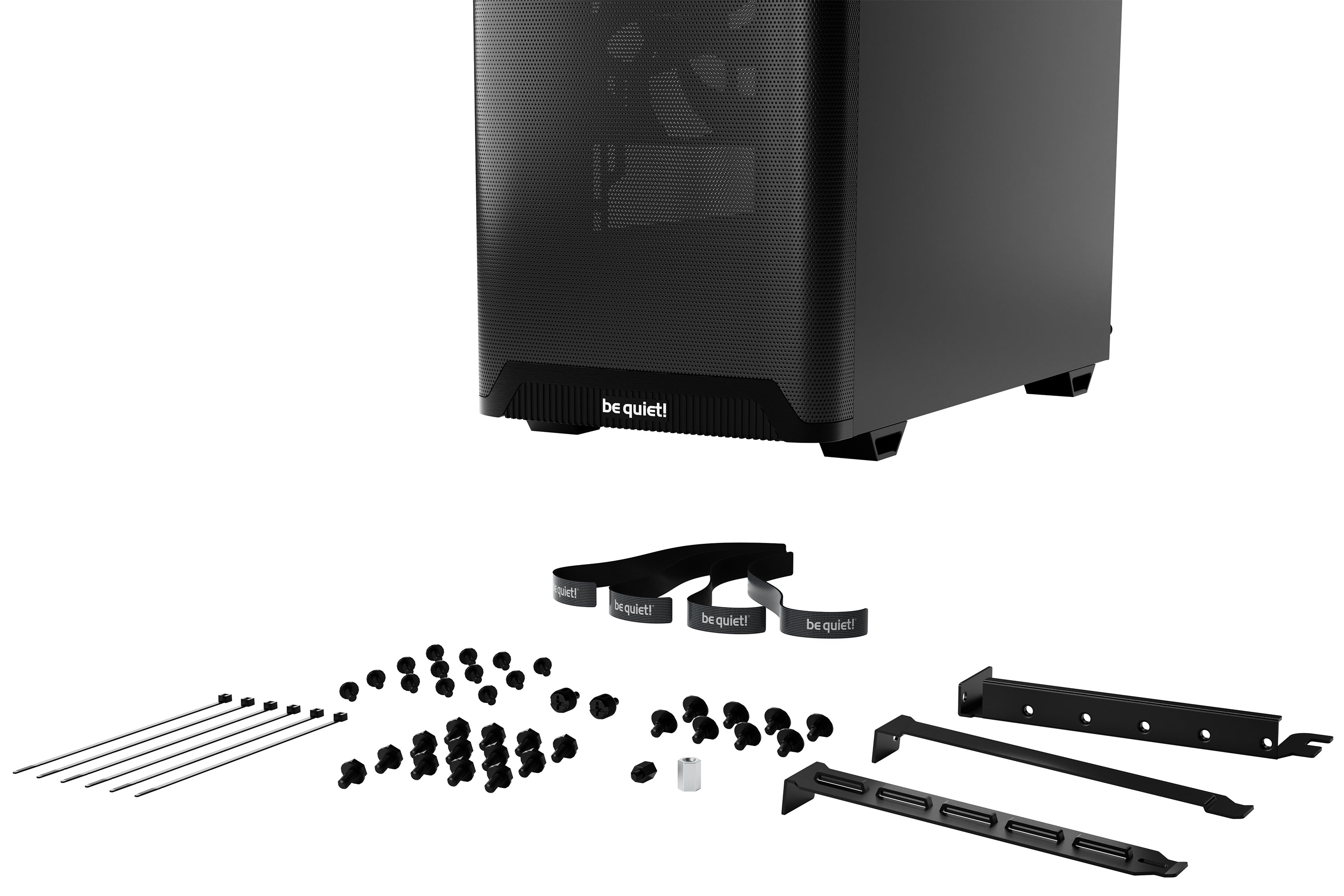 be quiet! Pure Base 501 Noir | Boîtier PC vitré , Mini ATX / Micro ATX / ATX, 2 ventilateurs Pure Wings 3 140 mm PWM