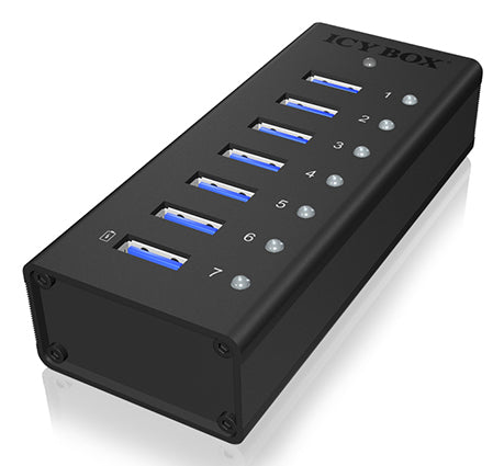 ICY BOX IB-AC618 USB 3.2 Gen 1 (3.1 Gen 1) Type-B 5000 Mbit/s Noir