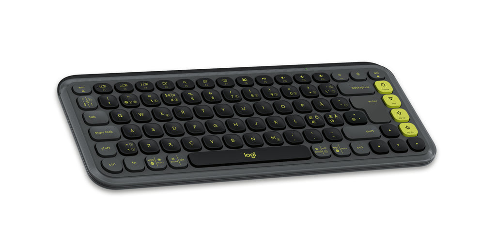 Logitech POP Icon Combo Sæt med mus og tastatur Saks Trådløs Nordisk (dansk/finsk/norsk/svensk)