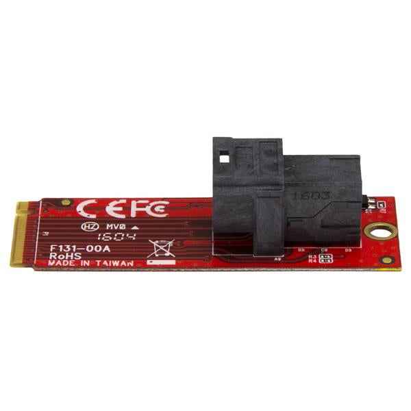 StarTech.com Adaptateur U.2 vers M.2 PCIe pour SSD U.2 NVMe - SFF-8639 - PCI Express 3.0 x4 - vue 3