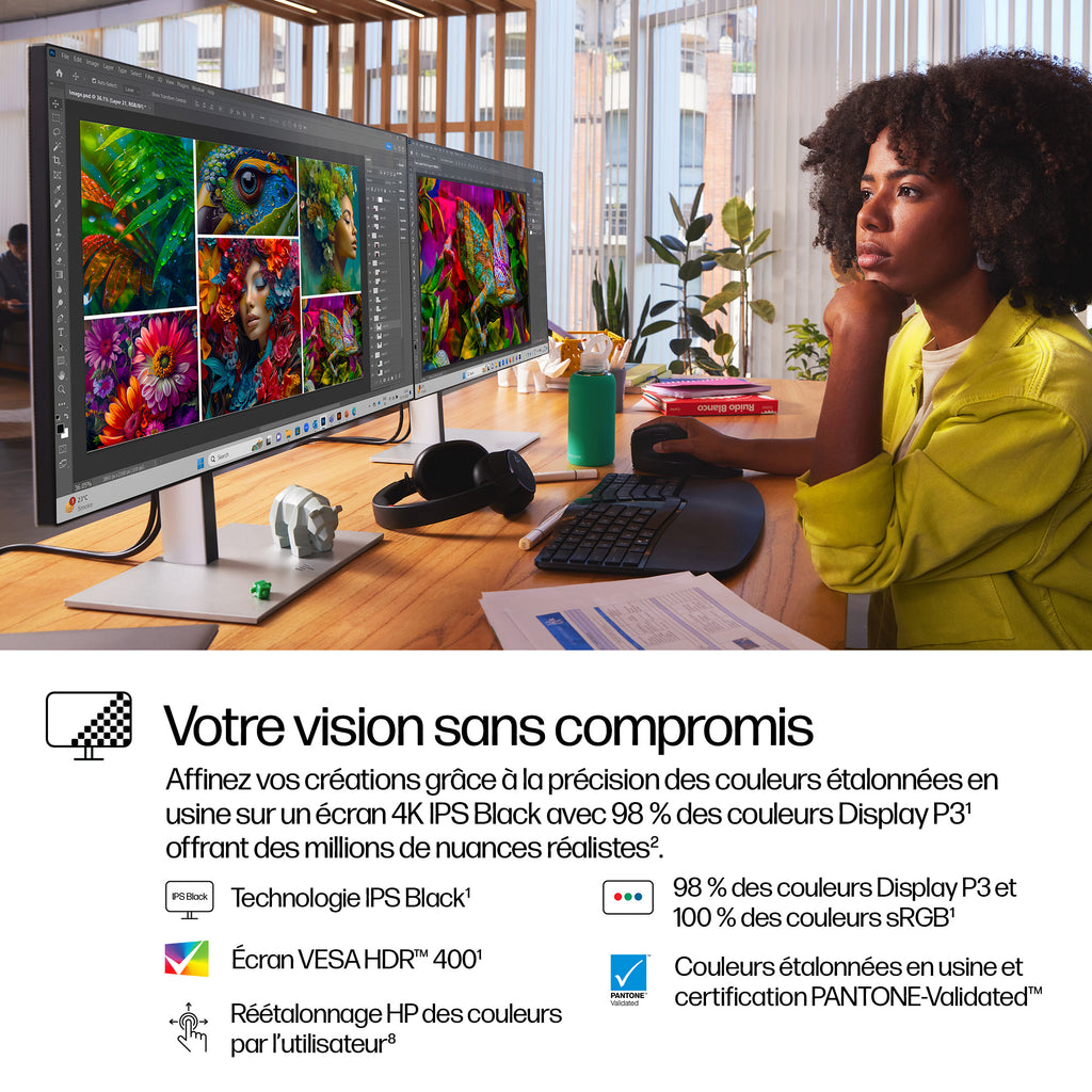 HP Series 7 Pro Écran 27 pouces 4K Thunderbolt 4 - 727pk Sans PVC