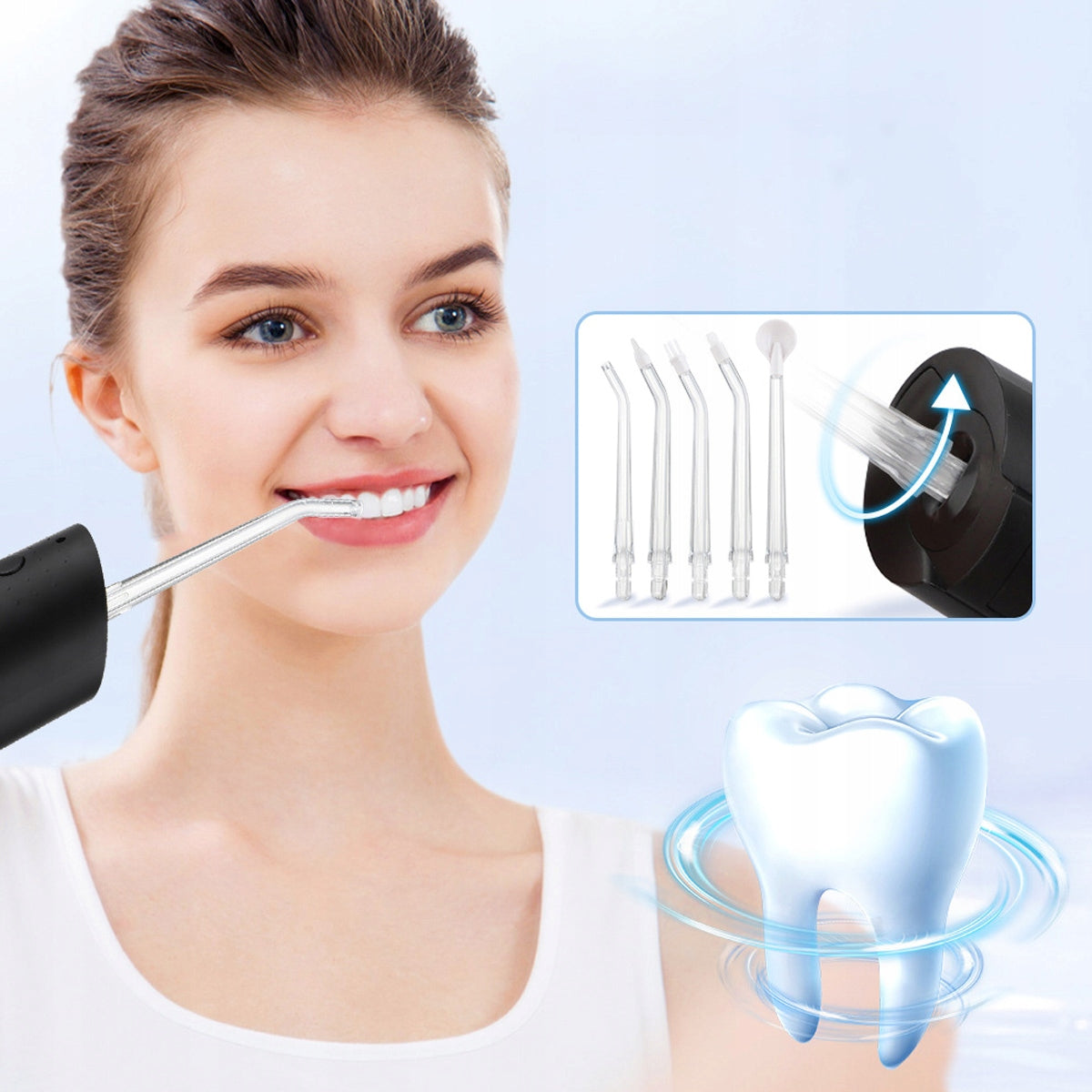 Irrigateur dentaire portable sans fil pour l'hygiène bucco-dentaire, 500 ml  Zenwire WF238