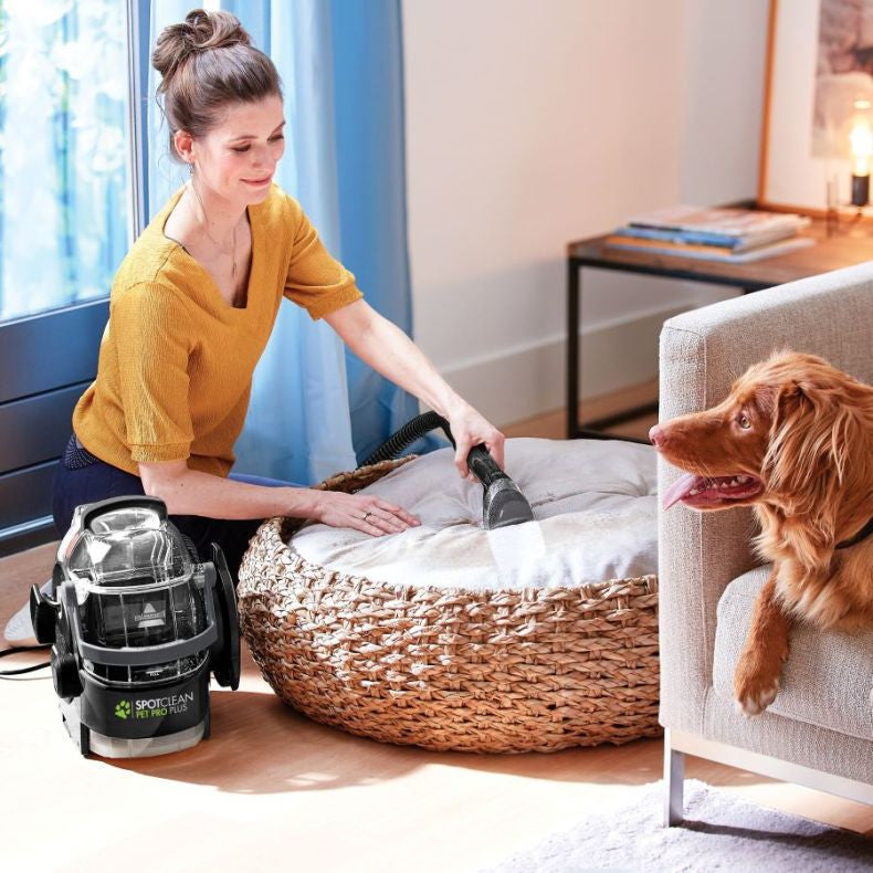 Bissell SpotClean Pet Pro Plus machine de nettoyage de tapis À la main Profond Noir, Transparent