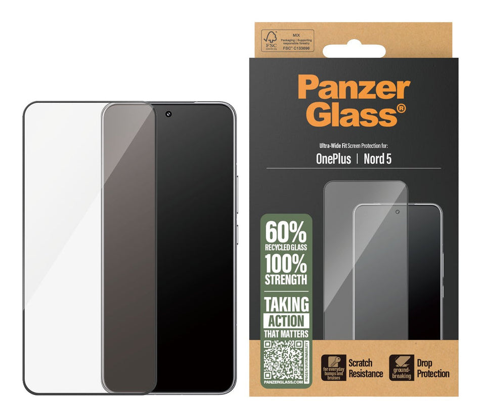 PanzerGlass PG60403 écran et protection arrière de téléphones portables Protection d'écran transparent OnePlus 1 pièce(s)