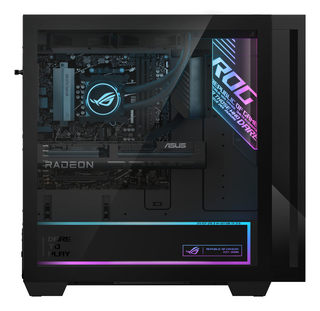 ASUS ROG G700 GM700TZ-R8700F092W PC Tour Gaming, AMD Ryzen 7 8700F, 32 Go DDR5, 2 To SSD, NVIDIA GeForce RTX 5070 Ti, Wi