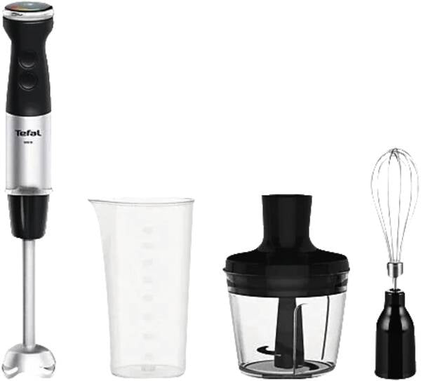 Tefal HB6738CH blender Mélangeur par immersion 1000 W Acier inoxydable, Noir