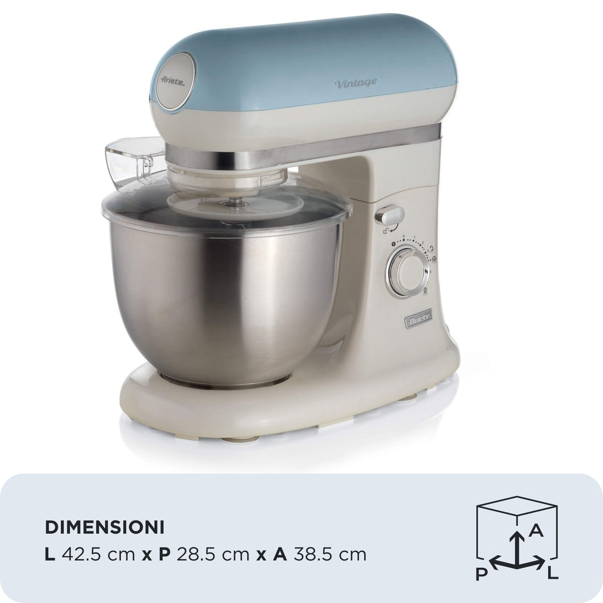 Ariete 1588/05 Robot mixer 1200 W Bleu clair