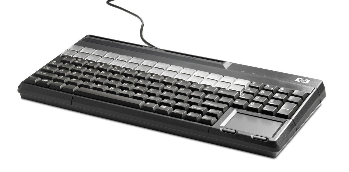 Clavier POS USB Vista MSR, Noir, Taille Réelle 100%, 106 Touches
