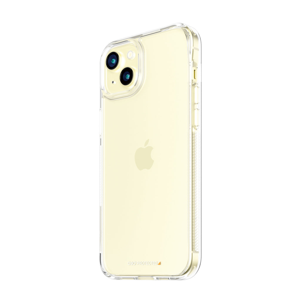 PanzerGlass HardCase Transparent avec D3O pour iPhone 15 Plus, Coque de Protection