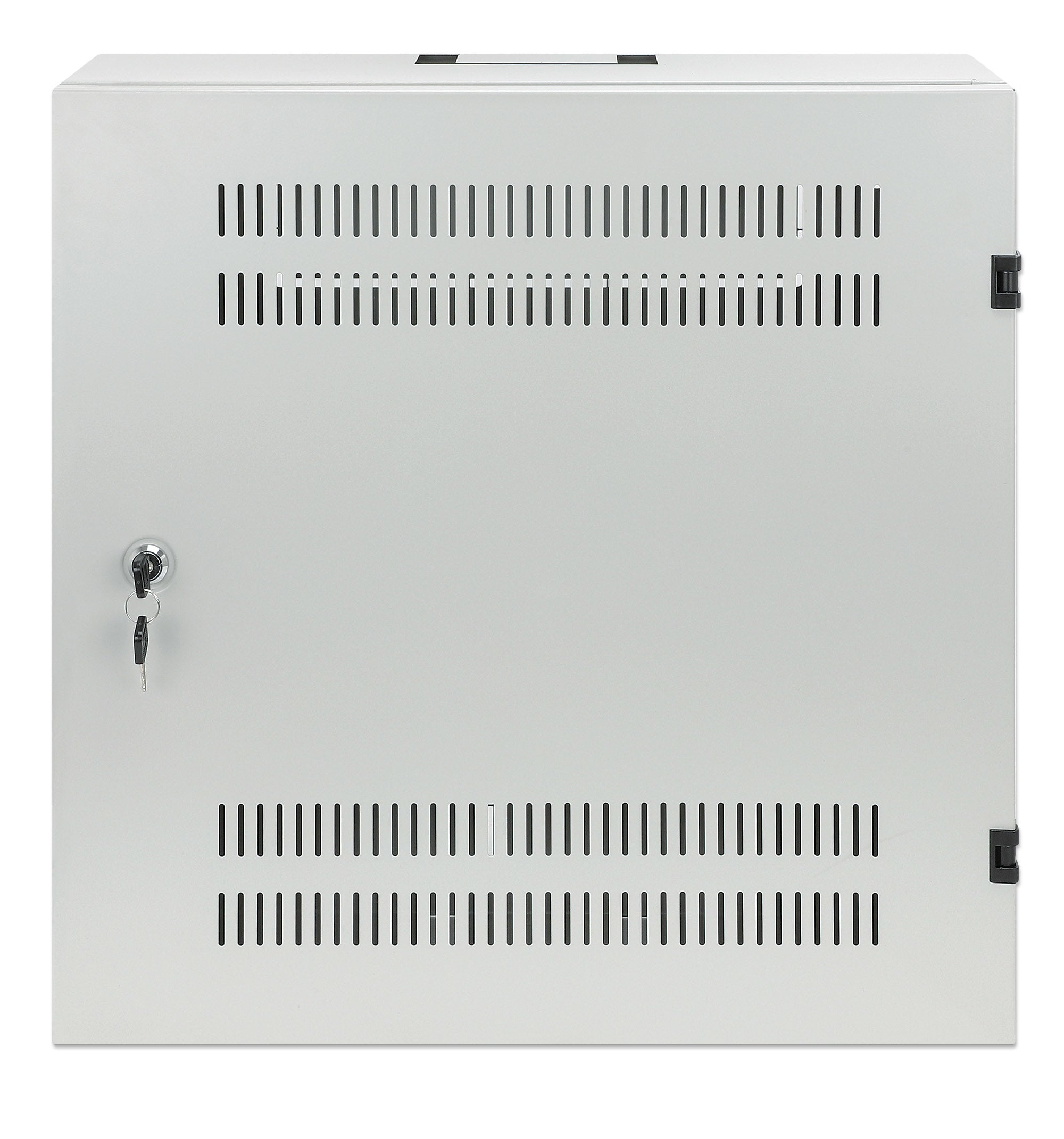 Intellinet Coffret mural 19" extra-plat avec rails 4U horizontaux et 2U verticaux, profondeur 170 mm, idéal AV/multimédia/surveillance, assemblé, gris RAL 7035