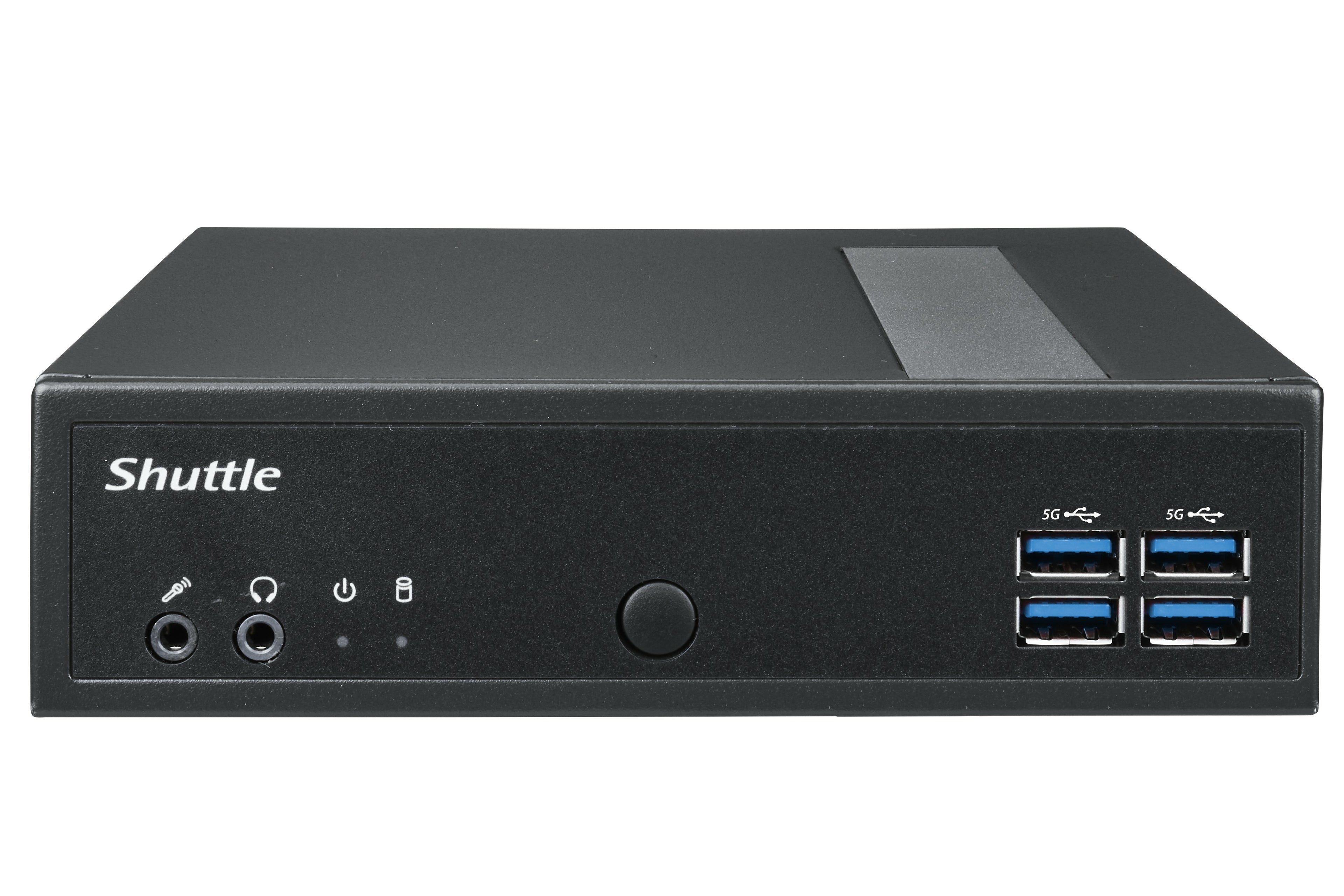 Shuttle XPC slim Barebone DL30N, Intel N100, 1x DDR5, 2x LAN (2x 2.5Gbit), 2xCOM,1xHDMI,1xDP, 1x VGA, fanless, fonctionnement permanent 24/7