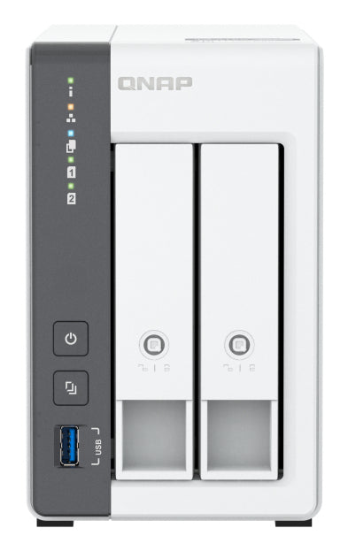 QNAP TS-216G serveur de stockage NAS Tower Cortex-A Cortex-A55 4 Go 0 To Blanc