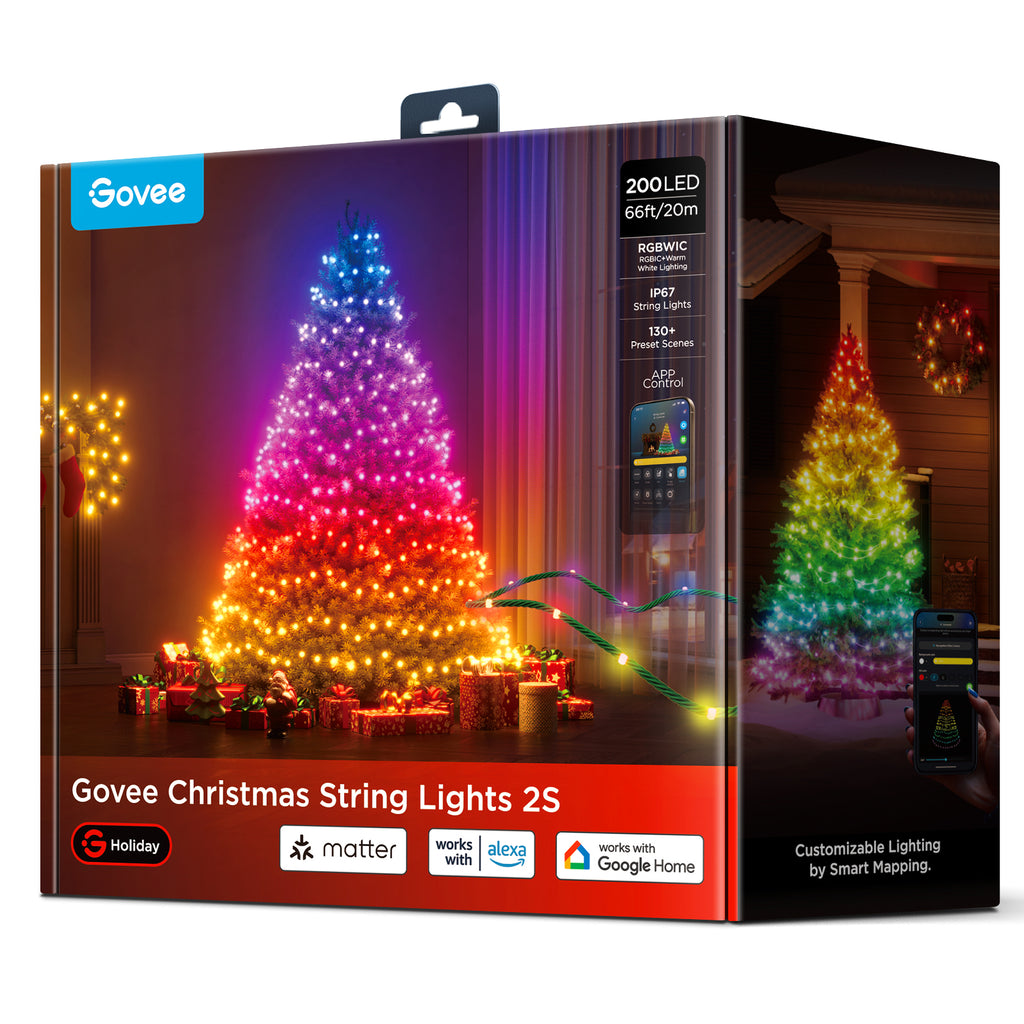 Govee H80C4 Guirlande lumineuse intelligente Wi-Fi/Bluetooth 15 W