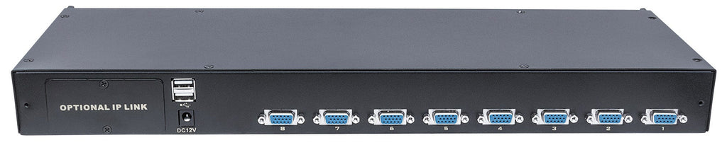 Intellinet 507776 Commutateur KVM Écran, Clavier et Souris, Noir