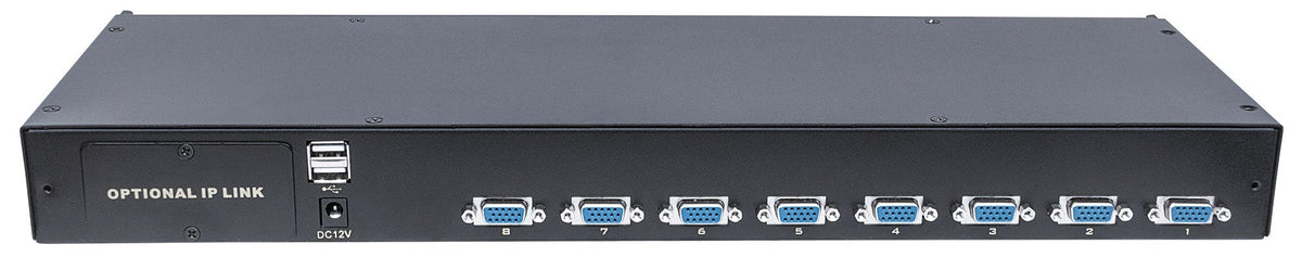 Intellinet 507776 Commutateur KVM Écran, Clavier et Souris, Noir