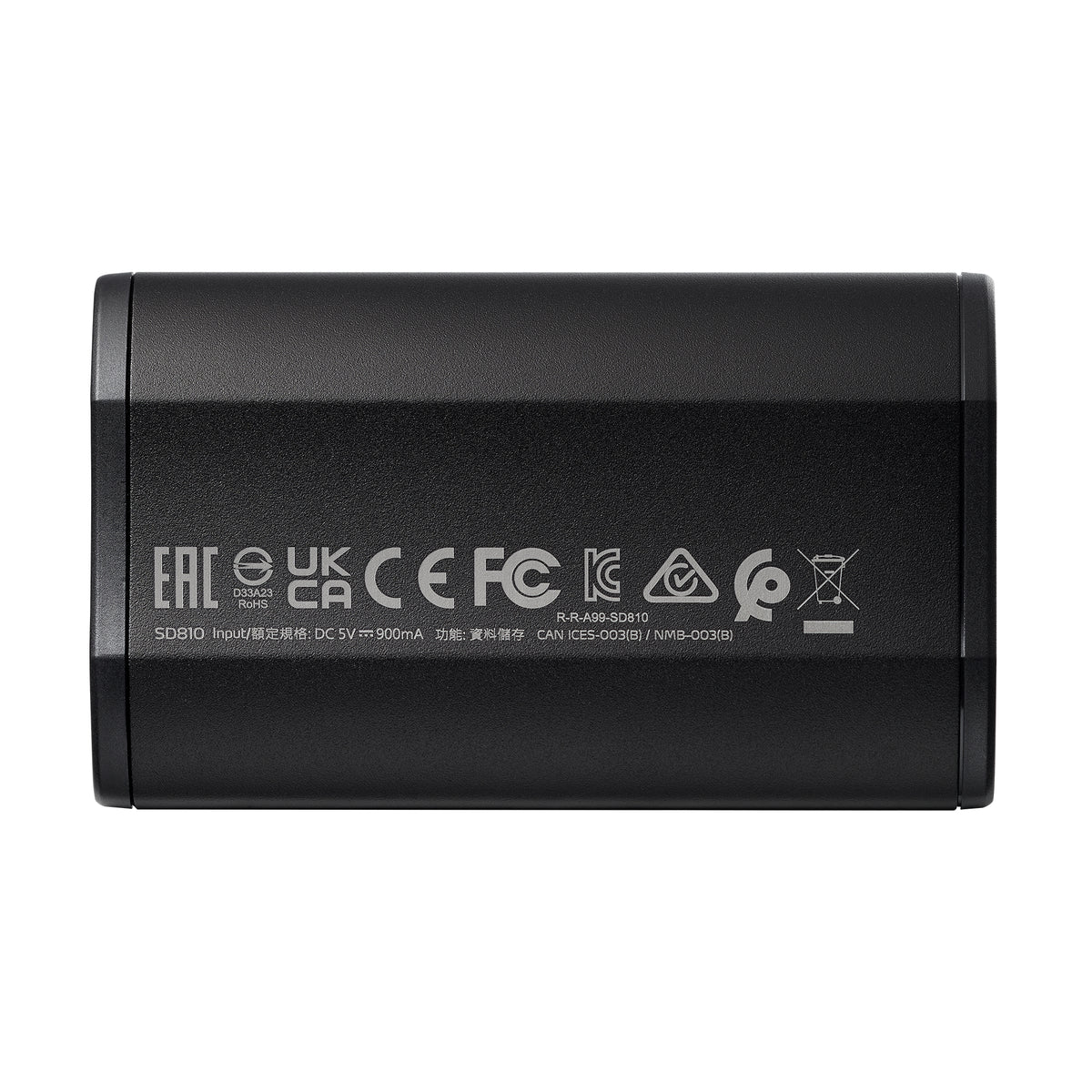 ADATA SD810 SSD Portable 2 To USB Type-C USB 3.2 Gen 2x2 Noir