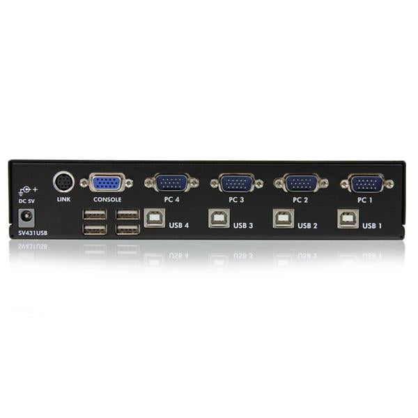 StarTech.com Commutateur KVM 4 Ports VGA USB Montage en Rack 1920x1440