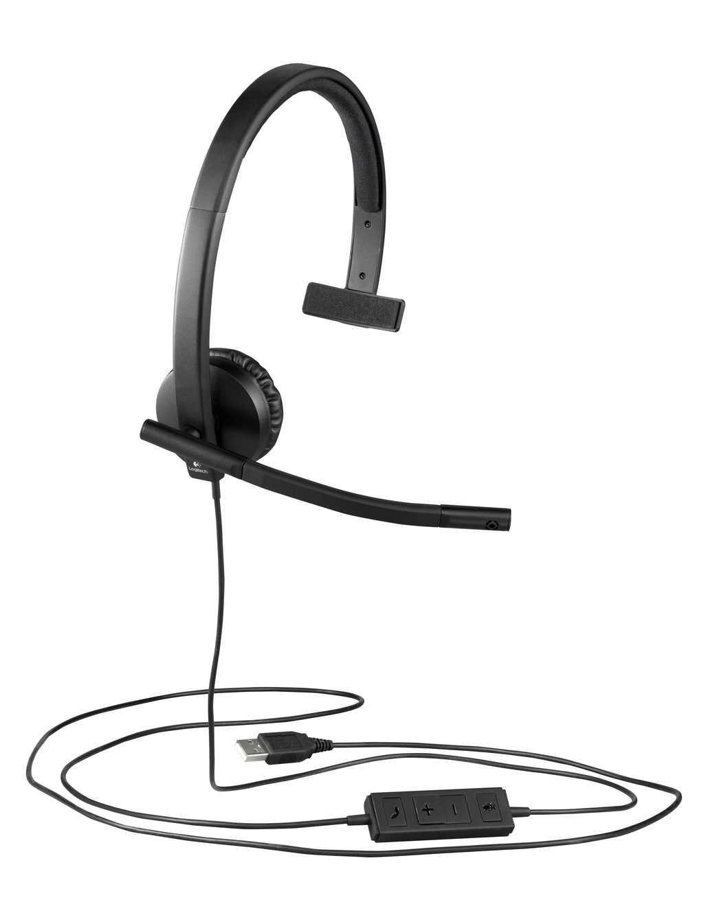 Logitech USB Headset H570e Kablet Høretelefoner Sort