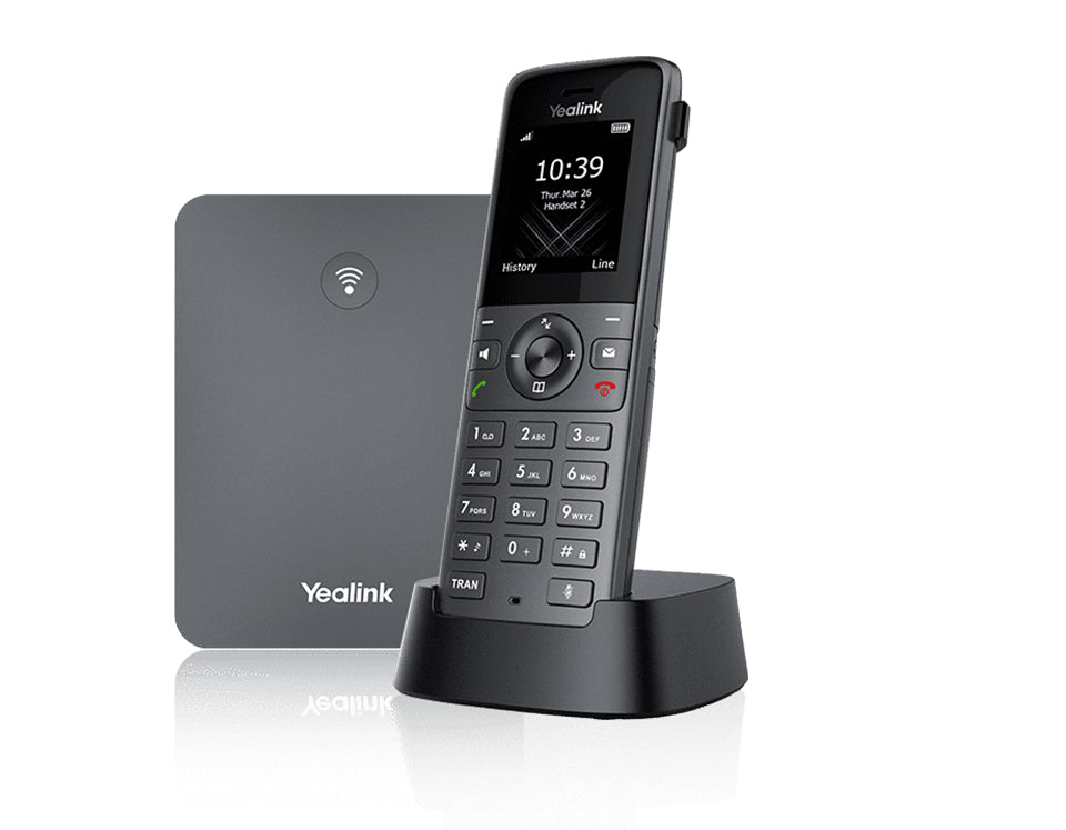 Yealink W73P Téléphone Fixe IP Sans Fil Gris avec Écran TFT