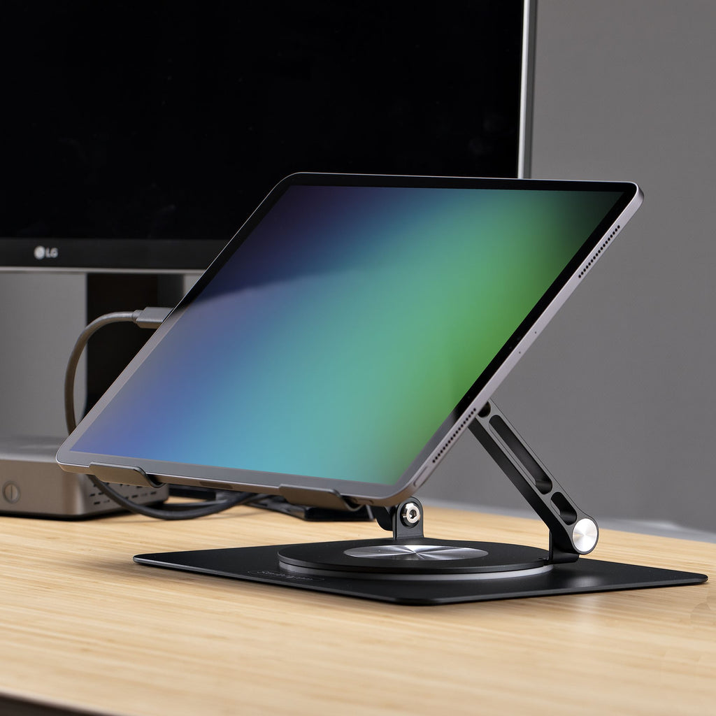 StarTech.com Support Rotatif pour PC Portable, Base Pivotante à 360&deg;, Support Rotatif pour Bureau, Hauteur et Inclin