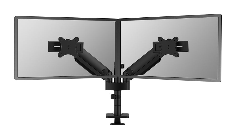 Neomounts DS65S-950BL2 Support d'écran à fixer 24-34" - ressort à gaz - Topfix - multiréglable - arrêt 180°