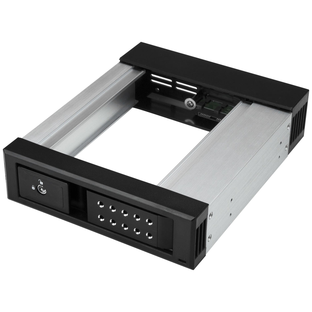 StarTech.com Rack Disque Dur 5,25" vers 3,5" SATA/SAS avec Échange à Chaud, Aluminium