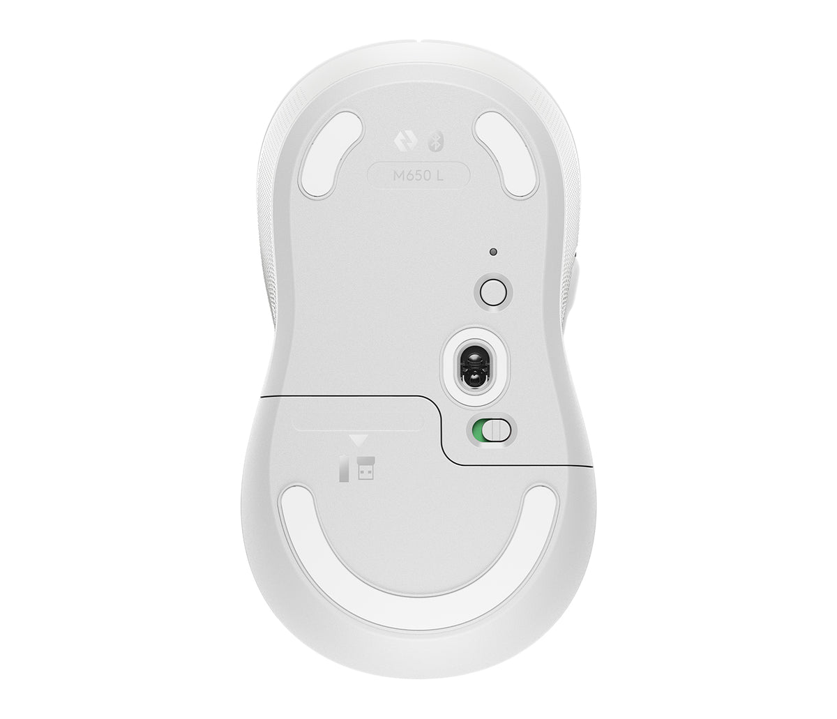 Logitech Signature M650 L Souris Optique Sans Fil, Blanche
