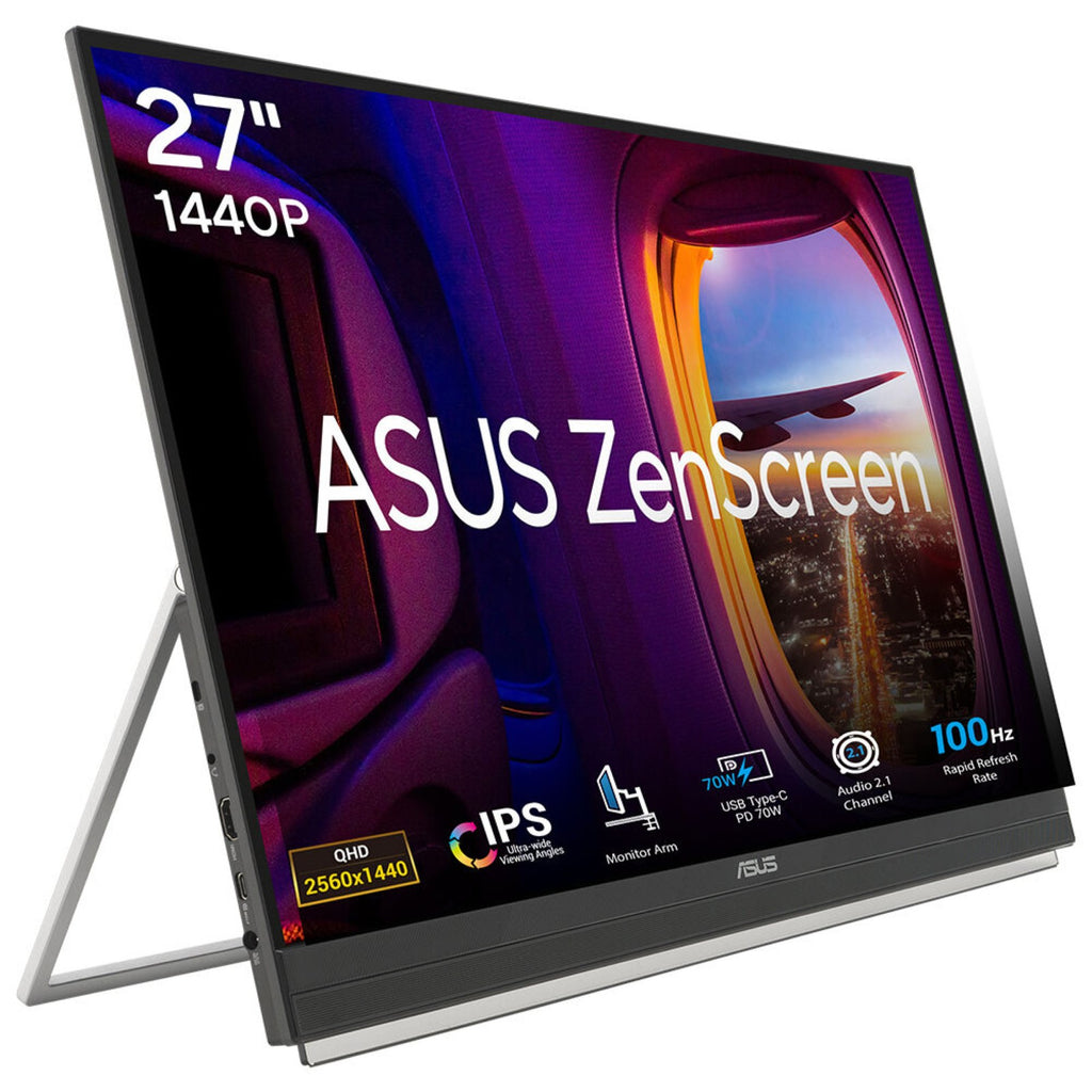 ASUS ZenScreen MB27ACF Écran PC 27" Quad HD LCD 2560 x 1440 pixels Noir