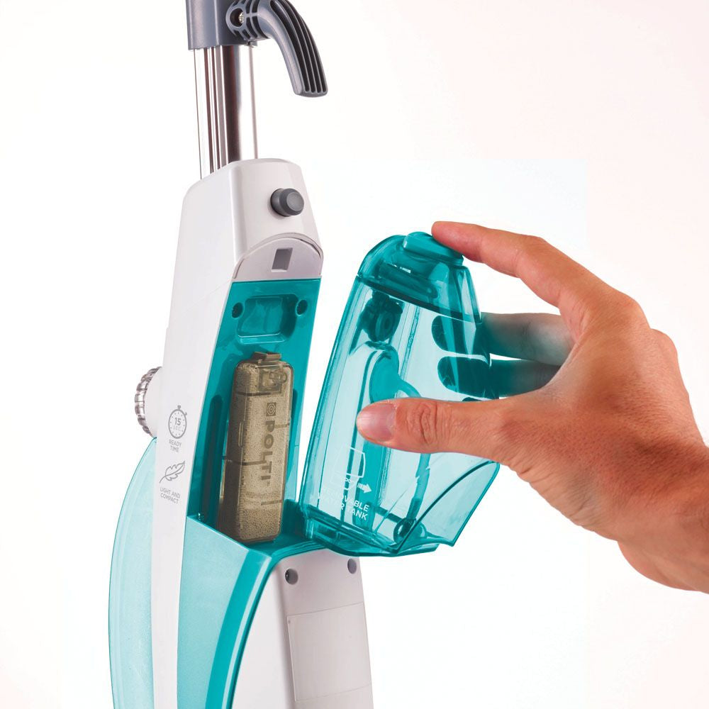 Polti Vaporetto SV450_Double Steam mop 0,3 L 1500 W Turquoise, Blanc