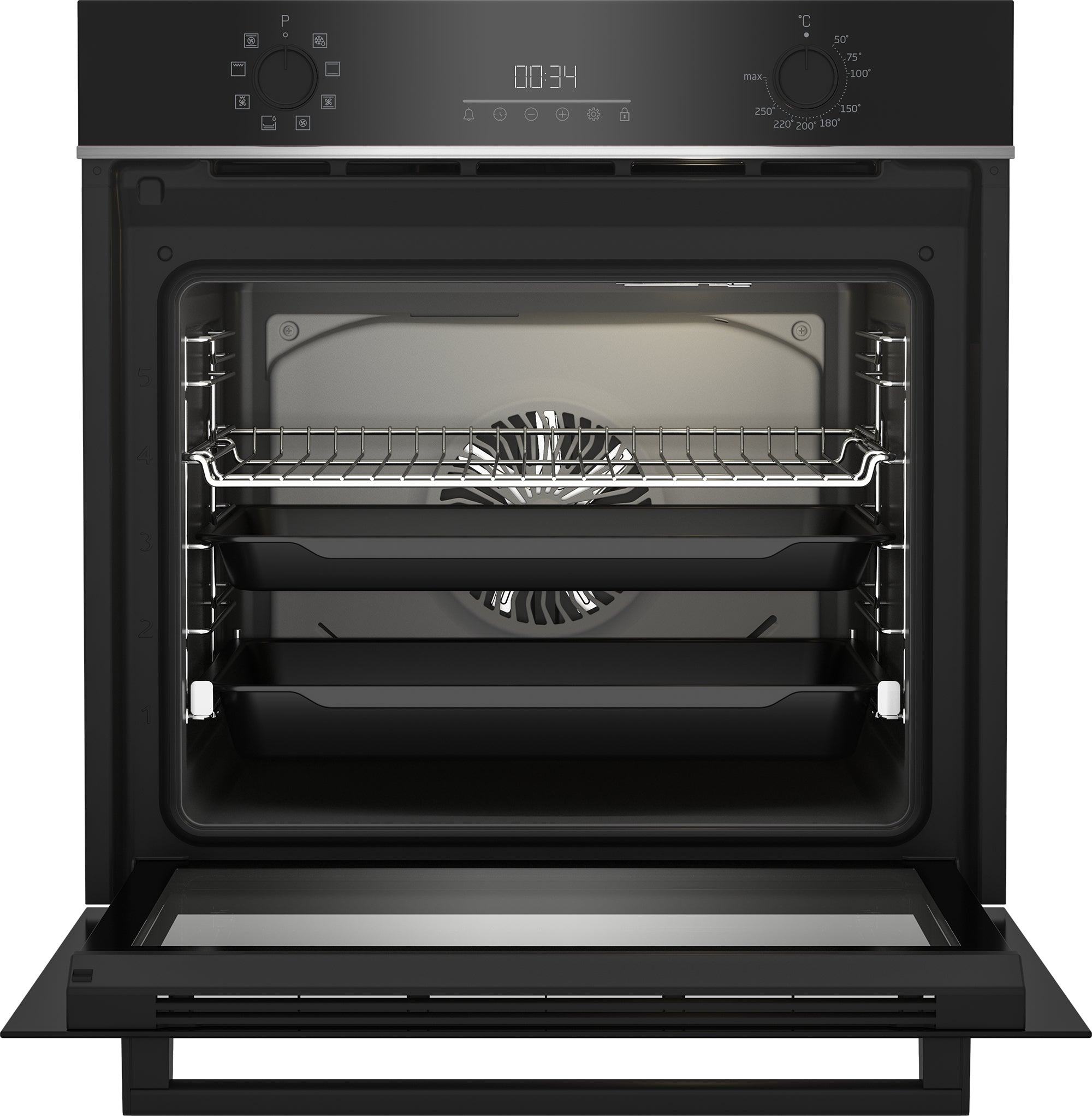 Beko b300 BBIR13300XC four 72 L Noir, Acier inoxydable
